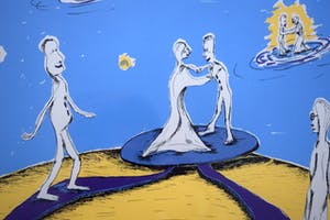 Yvonne van Ravenswoud - Zeefdruk, Ingelijst kopen? Bied vanaf 35!