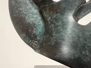 Fons Bemelmans - gesigneerde sculptuur | 'Krijgerskop' |1998 kopen? Bied vanaf 950!
