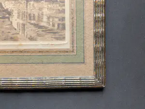 Omer Coppens - lot van twee etsen Brugge - beide E.A. - ingekaderd kopen? Bied vanaf 20!