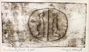 Anton Heyboer - B1396, Twee figuren verkocht voor € 150!