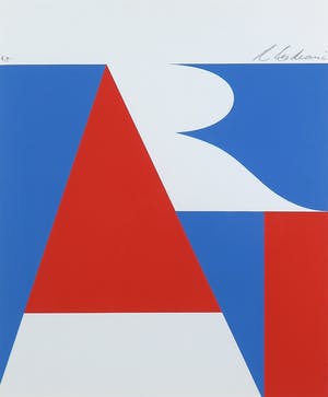Robert Indiana - Zeefdruk, ART - Ingelijst kopen? Bied vanaf 1!