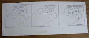 Toon van Driel - Pentekening: "Hullie" kopen? Bied vanaf 40!