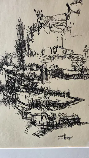 Buy Wim Burger - Waterlandschap? Bid from 35!