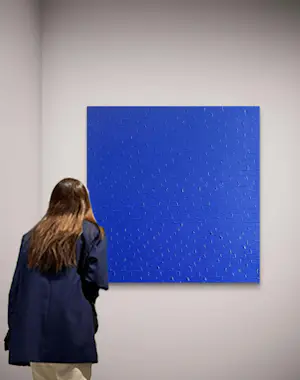 Elva Polyakova - Abstract blauwe rapsodie kopen? Bied vanaf 10!