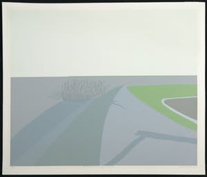 Doris Groeneveld - Zeefdruk, Westfries landschap met schaduwen kopen? Bied vanaf 1!