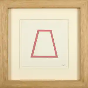 Sol LeWitt - Zeldzame Zeefdruk „Five Geometric Figures in Five Colors“ - Exclusief ingelijst kaufen? Bieten Sie von 780!