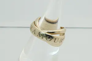 103 - Mooie 18 karaat wit gouden Cartier Amouret Trinity ring kopen? Bied vanaf 1150!