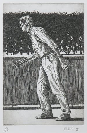 Erlend Steiner Lovisa - Lot van twee etsen - Ingelijst kopen? Bied vanaf 150!