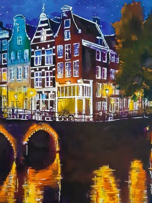 Elena Polyakova - Evening in Amsterdam kopen? Bied vanaf 80!