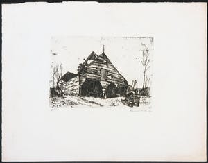 Fred Bervoets - Ets, Vervallen schuur kopen? Bied vanaf 1!