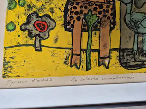 Corneille - Corneille - Litho E/A, La Colline enrubannée ; gesigneerd r.o. - '70 kopen? Bied vanaf 495!