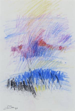 Franscz Witte - Krijttekening, Grotten kopen? Bied vanaf 1!