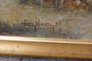 Gerrit Nijland - (ook wel Gerard) Zeegezicht - olieverf op doek kopen? Bied vanaf 150!