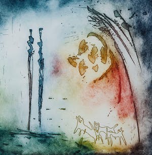 Ad Arma - Avondwandeling, 1996, II/III - Ets op papier kopen? Bied vanaf 50!