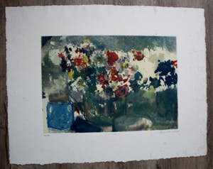 Kees Verwey - Ets/aquatint - bloemstilleven kopen? Bied vanaf 125!
