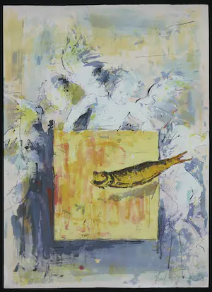 Niet of onleesbaar gesigneerd - Zeefdruk, Zonder titel kopen? Bied vanaf 1!