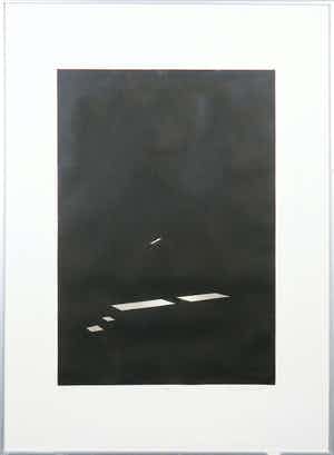 Jeroen Henneman - Ets op papier, Lorry - Ingelijst verkocht voor € 70!