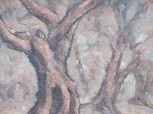 Niet of onleesbaar gesigneerd - De Manteling Domburg - Olieverf/marouflé kopen? Bied vanaf 10!