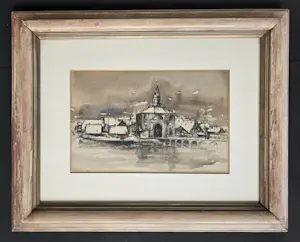 AcheterJan Rijlaarsdam - Wintergezicht van een Hollandse stad? Enchérissez de 350!