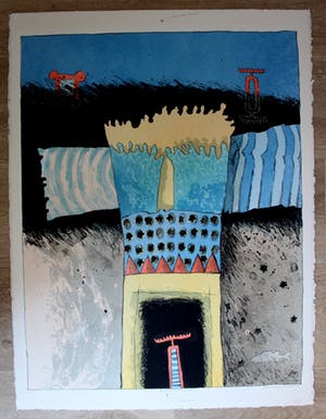 Gert Strengholt - 8 kleuren litho: Grateful landscape - 1996 kopen? Bied vanaf 45!