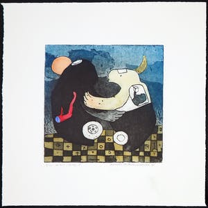 Michel van Overbeeke - Kleurenets met bladgoud, Aware Away I kopen? Bied vanaf 1!