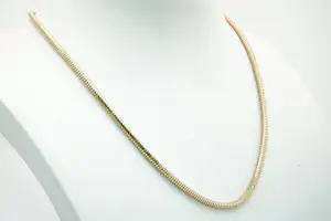 21 - Zo goed als nieuw 14krt geel gouden collier - OmegA schakels/model kopen? Bied vanaf 620!