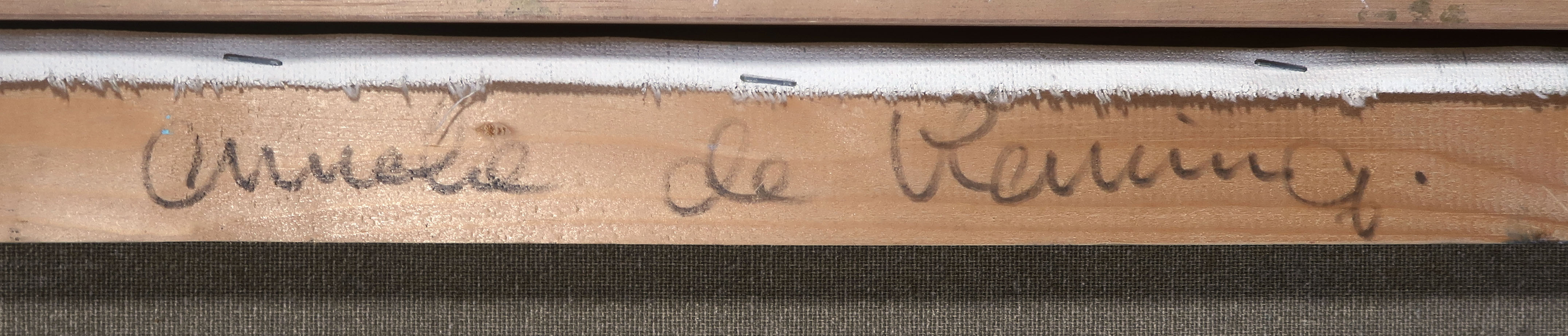 Anneke de Vlaming - Olieverf op doek, Zonder titel - Ingelijst (Groot) kopen? Bied vanaf 1!