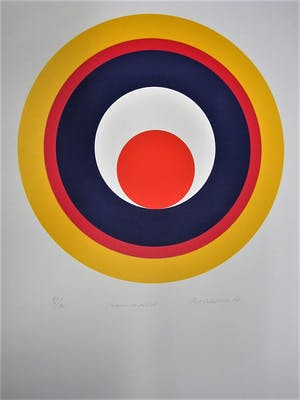 Rob Schotman - Intrigerend jaren 60 PoP Art Litho - Circum Centrisch - potlood gesigneerd kopen? Bied vanaf 10!