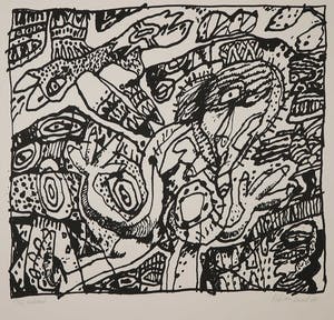 Rik van Iersel - Zeefdruk, Zonder titel kopen? Bied vanaf 1!