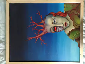 Ada Breedveld - Surrealistische figuren: Gezicht met takken/Gezichten in bos kopen? Bied vanaf 50!