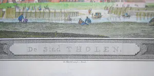 Caspar Jacobsz. Philips - - Tholen - - Zeeland - handgekleurde kopergravure uit 1752 - kopen? Bied vanaf 50!