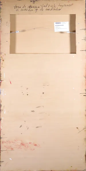 Marjan Nagtegaal - Acryl op paneel, Toen de mensen talrijk begonnen te worden op de aardbodem (Groot) kopen? Bied vanaf 1!