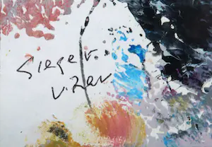 Fred Sieger - Gemengde techniek op papier, Abstracte compositie - Ingelijst kopen? Bied vanaf 50!