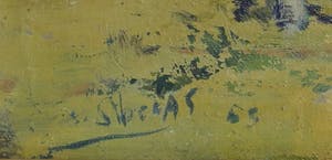 Niet of onleesbaar gesigneerd - Olieverf op doek, Gezicht op boerenerf - Ingelijst kopen? Bied vanaf 1!