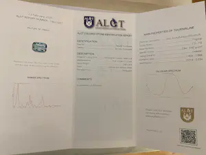 ALGT-gecertificeerde 2,80 karaat lagune-toermalijn diamant cocktailgouden ring kaufen? Bieten Sie von 1600!