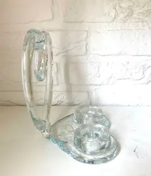 Kosta Boda - Kosta Boda hartvormige kaars houder – Zweeds design glas – Art Glass kopen? Bied vanaf 30!