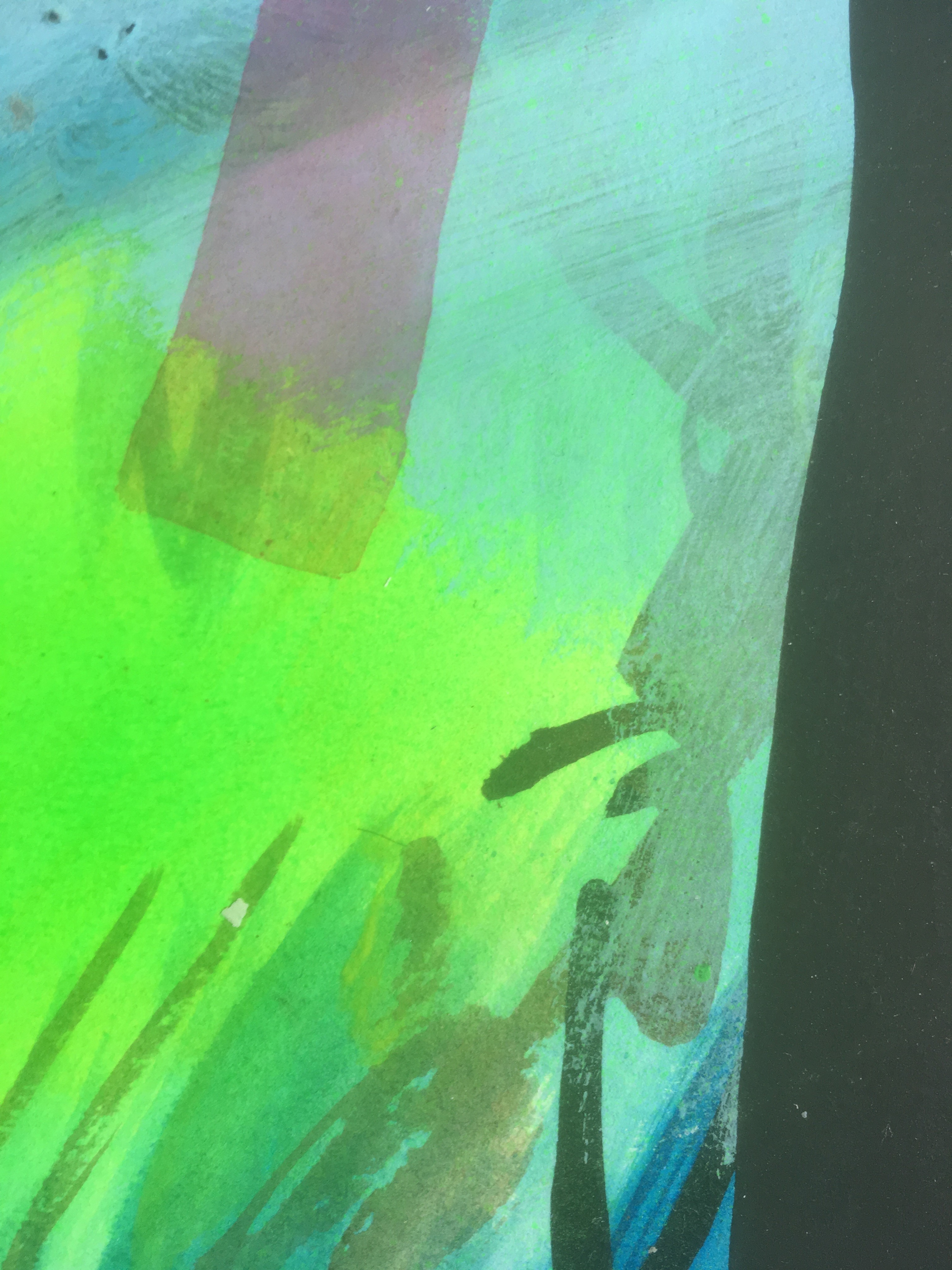 Niet of onleesbaar gesigneerd - Onbekende Kunstenaar - Aquarel/Verf op dik papier - Vijf 1974 kopen? Bied vanaf 1!