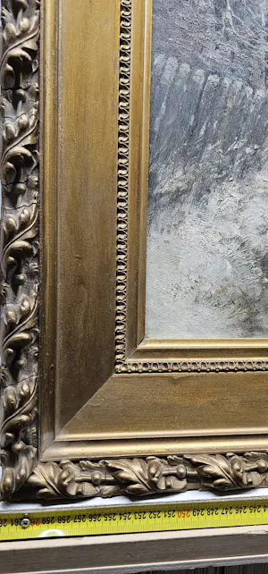 H. Hermans - Winterlandschap met Paard en wagen vol hout kopen? Bied vanaf 30!