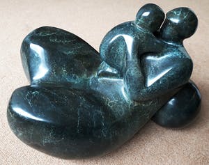 Rosa Serra - Moeder en kind, bronzen beeld (best groot, zwaar) kopen? Bied vanaf 1950!