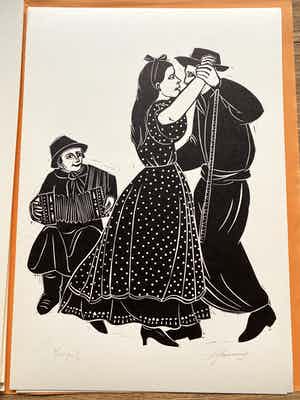 Jozef Bossaert - Map met 12 lino’s Fiesta Arriba verkocht voor € 125!