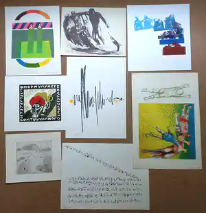 Henk Huig - Kavel van 8 stuks grafiek (Vredegoor, Verhoog, Plaat, Filcer, e.a.) verkocht voor € 1!