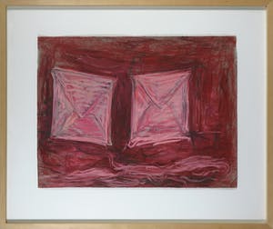 Frank van den Broeck - Pastelkrijt, Een paar brieven - Ingelijst kopen? Bied vanaf 200!