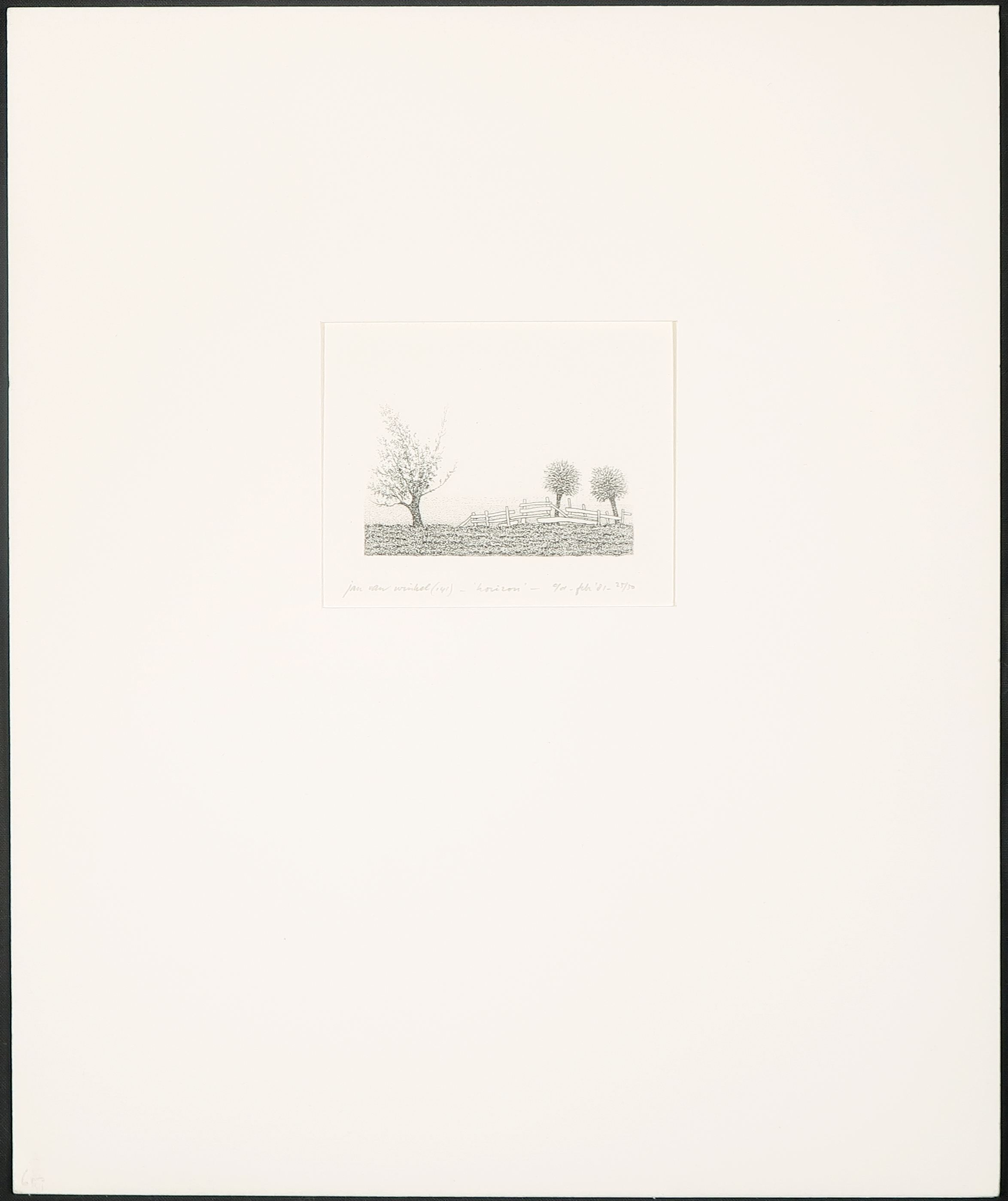 Jan van Winkel - Ets, Horizon kopen? Bied vanaf 20!