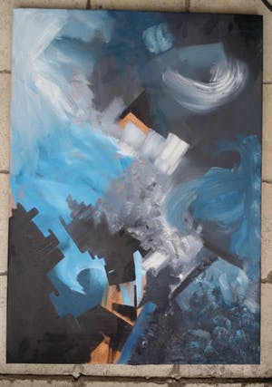 Niet of onleesbaar gesigneerd - Abstract en krachtig. kopen? Bied vanaf 10!