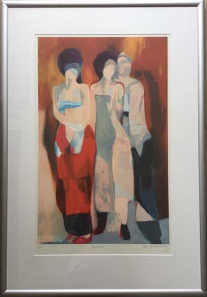 Hans van den Berg - Bordeaux | zeefdruk (Groot) - ingelijst kopen? Bied vanaf 75!