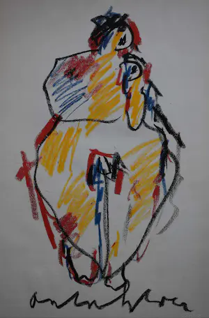 Anton Heyboer - Madonna met Kind kopen? Bied vanaf 275!