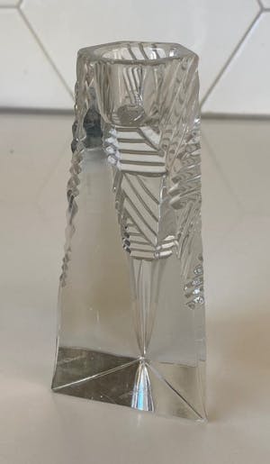 Villeroy en Boch - Twee kristallen Prisma kandelaren kopen? Bied vanaf 1!