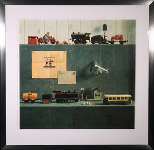 Julien Landa - Offsetdruk op papier, Märklin Toys - Ingelijst (Groot) kopen? Bied vanaf 100!
