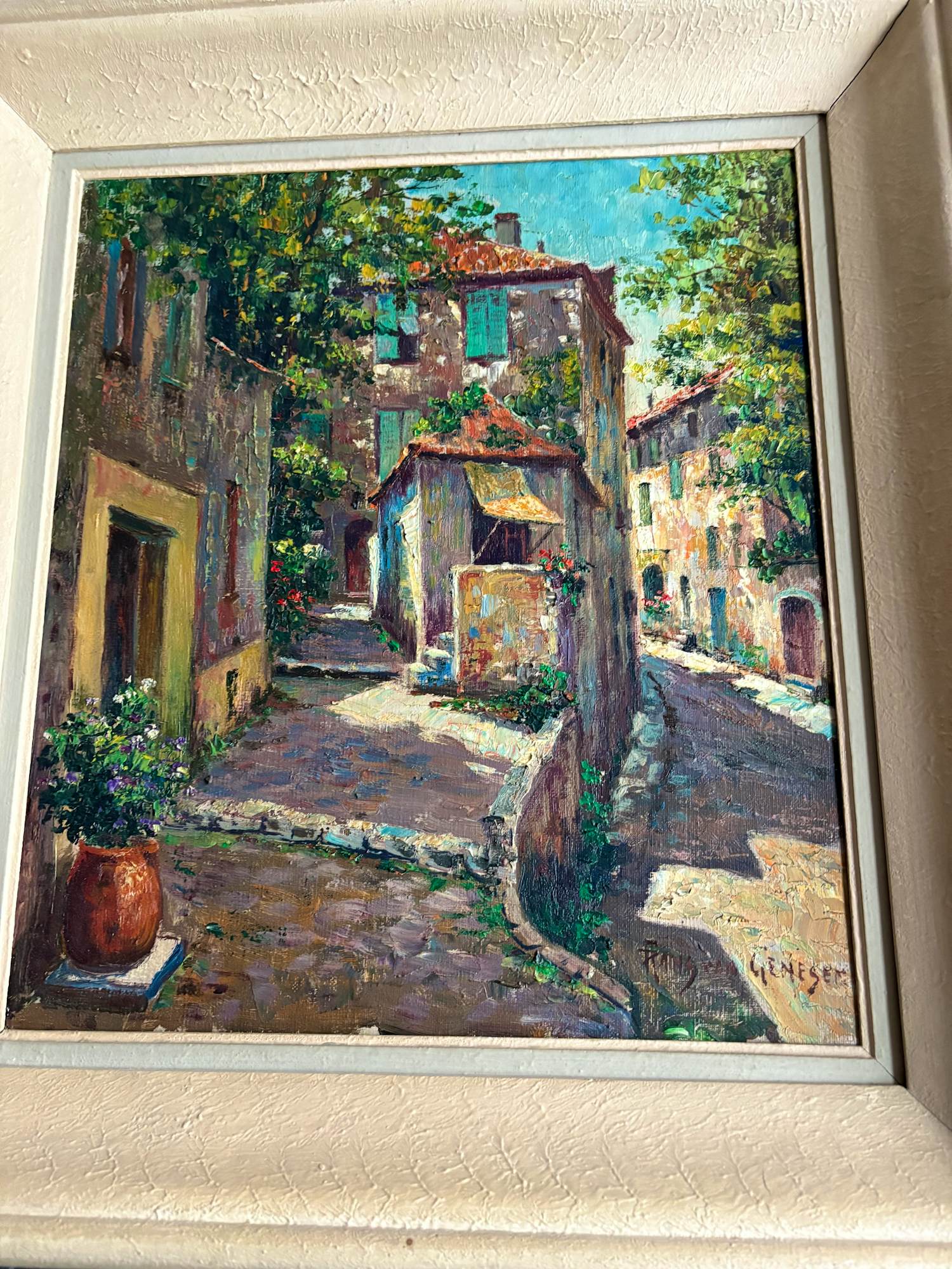 Frans van Genesen - Mediterraans spel van licht en schaduw met warme kleuren kopen? Bied vanaf 100!