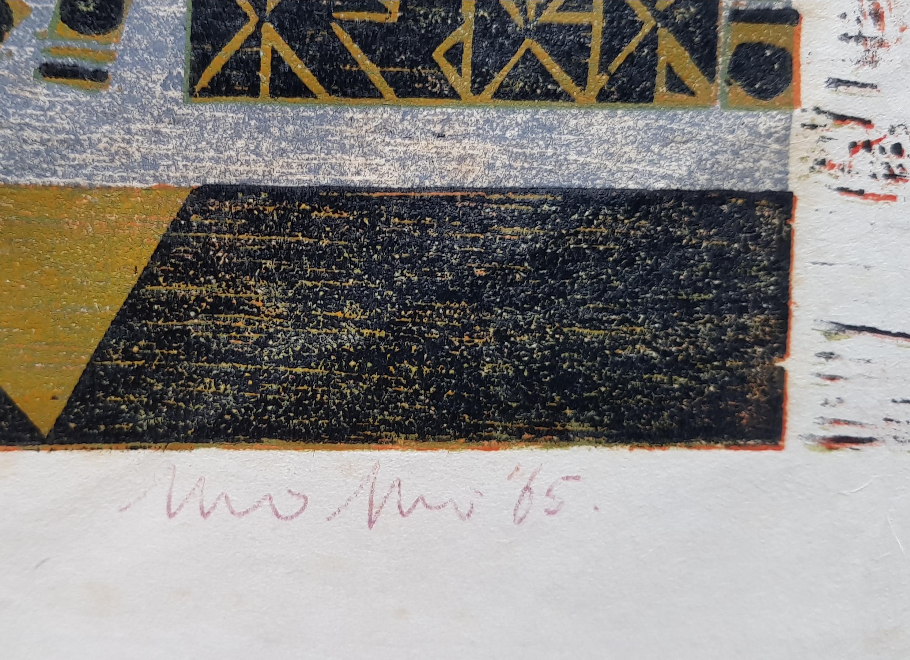 Niet of onleesbaar gesigneerd - Ode aan Homenius, houtsnede, 1965 kopen? Bied vanaf 1!